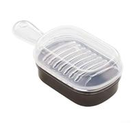 Rallador de cocina de aluminio, placa de recogida de rallador de 2 vías con placa de atrapamiento, herramienta de cocina de doble cara para wasabi para rábano