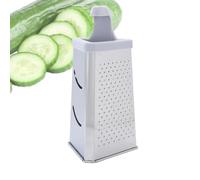 Rallador de cocina, rallador de queso de mano, contenedor de rebanador de verduras, rallador de caja de cocina versátil, triturador de queso triangular para rebanar, picar