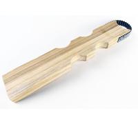 Rallador de coco con mango de madera de tamaño mediano, triturador de hoja de acero inoxidable afilado duradero y escofina multiusos para un uso fácil, herramienta de trituración eficiente