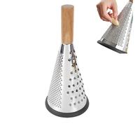 Rallador de de 8 pulgadas - Rallador de queso de acero inoxidable de varios lados + herramienta de cocina profesional con asa, ideal para parmesano, verduras, cítricos, jengibre | Cocina