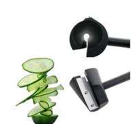 Rallador de frutas en espiral para verduras, 2 piezas, ideal para ensaladas, verduras, frutas, patatas