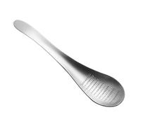 Rallador de jengibre - Rallador sin esfuerzo y afilado duradero | Rallador en forma de cuchara de acero inoxidable 304, para jengibre, ajo, cáscara, verduras, cocina casera, camping, restaurante
