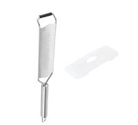 Rallador de limón eficiente para entusiastas de la cocina, mango antideslizante, cortador de verduras, mango de tubo de acero inoxidable, rallador de queso de acero inoxidable