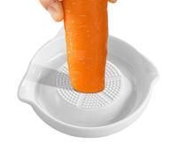Rallador de Porcelana 5,38 Pulgadas Grande - Tabla Cerámica de Trituración Multifuncional Frutas Verduras | Machacador Jengibre Ajo Tomate | Utensilio Cocina Premium Dientes Afilados Bla