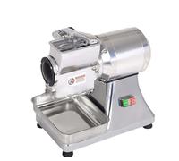 Rallador de queso comercial, grosor de molienda ajustable con interruptor de seguridad y almohadilla antideslizante, ideal para el procesamiento de mantequilla de queso y salvado de pan