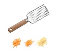 Rallador De Queso De Acero Inoxidable, Rallador De Mano, Con Mango Antideslizante Para Colgarlo Y Limpiarlo FáCilmente, Rebanador De LimóN, Frutas Y Verduras (1)