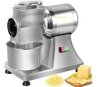 Rallador de Queso Eléctrico Acero Inoxidable 550W - Profesional para Cocina, Ideal para, Mantequilla y Pan Rallado