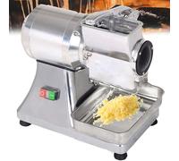 Rallador de Queso Eléctrico Comercial, Trituradora de Queso de 550W de Alta Capacidad, Procesa Hasta 40 kg/hora, Procesador de Alimentos de Acero Inoxidable con Base Antideslizante, Fácil de Limpiar