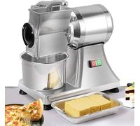 Rallador de queso eléctrico de 550 W, triturador giratorio con contenedor, capacidad de 40 kg/h, rejilla rápida para mozzarella parmesano, utensilio de cocina