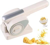 Rallador de queso eléctrico inalámbrico recargable y cortador giratorio, trituradora de mano para queso, nueces, chocolate, verduras, herramienta de preparación de alimentos sin esfuerzo