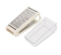 Rallador de Queso, Rectangular Acero Inoxidable Molinillo Verduras Multiusos Cocina con Recipiente Extraíble Alimentos Resina Contenedor Mandolina Medidor Raspado Parmesano Chocolate Vegetales