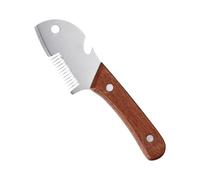 Rallador de verde | Acero inoxidable con mango de madera,Cortador de triturador de cebollinos abrebotellas,Para Cocina, Restaurante, Preparación Alimentos, Barbacoa,