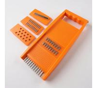 Rallador de verduras, rallador de cocina con cuchillas de acero inoxidable, rallador para la fabricación de fideos de calabacín, ensalada de zanahoria y pastel de rallador, para la cocina ceto y