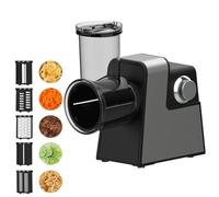 Rallador eléctrico con 5 cuchillas para cortar y cortar verduras y queso de forma automática