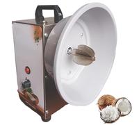 Rallador eléctrico de coco con 3 velocidades ajustables, con cubierta antipolvo de hoja, asas y pies antideslizantes, uso comercial en cocina