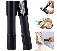 Rallador eléctrico de coco - Rascador inalámbrico portátil de mano, rallador antideslizante antisalpicaduras para queso, chocolate, escamas de pescado, herramienta de cocina fácil de usar