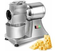 Rallador eléctrico de queso, 550 W, acero inoxidable duradero, ideal para rallar queso, mantequilla, pan, rebanar y triturar eficientemente para necesidades culinarias