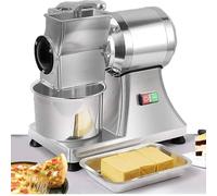 Rallador eléctrico de queso con contenedor, alta capacidad de 88 libras/hora para queso en bloque, perfecto para cocinas comerciales y grandes reuniones
