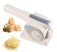 Rallador eléctrico de queso - Molinillo de mano con tambores giratorios, triturador para nueces y chocolate, fácil de limpiar, ideal para preparación de pizza y pasteles