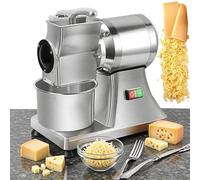 Rallador eléctrico de queso, triturador profesional de 550 W para queso, ensalada y mantequilla, capacidad de 88 libras/hora, cubo de acero inoxidable para moler queso en bloque y pan rallado