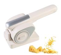 Rallador Eléctrico Inalámbrico con 2 Tambor Rotatorio, Cortadora Rotativa Automática, 2 kg por Carga, Picadora Portátil Recargable para Queso, Nueces, Chocolate y Verduras