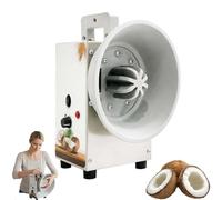 Rallador eléctrico vertical de coco con cubierta antipolvo de cuchilla, 3 velocidades ajustables para tiendas de procesamiento, restaurantes y tiendas de postres