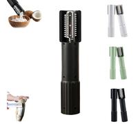 Rallador eléctrico y triturador de nueces, herramienta portátil de mano de acero inoxidable para nueces y carne, cortador eléctrico eficiente de nueces, 24,5 cm x 4,5 cm, utensilio de cocina