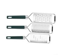 Rallador en Espiral para acero Inoxidable 3 Piezas con Mango Ergonómico para Queso Verduras Patatas Ajo 32x6.5cm
