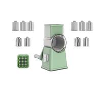 Rallador giratorio de cocina con cubos para cortar y triturar con precisión, apto para lavavajillas, acero