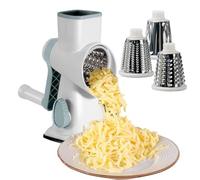 Rallador giratorio manual - Rallador giratorio 3 en 1 rallador multifuncional con mango rebanador manual para alimentos, cortador de verduras, rallador giratorio para queso, pepinos, patatas