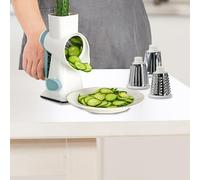 Rallador Y Cortador De Verduras - Cortador Manual Y Triturador De Ajo - Rallador De Queso Portátil,para Zanahorias Frutas Pepino Patatas y Cocina de Restaurante