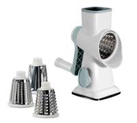 Rallador y cortador: rallador manual y prensa de ajos | Rallador de queso con manivela - para zanahorias, pepinos, patatas, restaurante y cocina