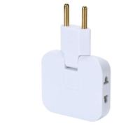 Rallonge De Prise Murale - Repartiteur De Prise Mural 3 Voies, Multiprise, Chargeur Compact Et Portable, Connecteur Électrique Stable | Adaptador À Embout Plat Rotatif À 180 Degrés Pour Un Encombreme