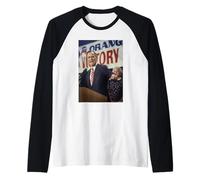 Rally de la Victoria del Presidente de Estados Unidos, George H. W. Bush, Michael Grecco Camiseta Manga Raglan