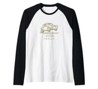 Rally Legends Más Rally clásico diseño de Coche de Rally Vintage Camiseta Manga Raglan