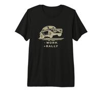 Rally Legends Más Rally clásico diseño de Coche de Rally Vintage Camiseta Premium