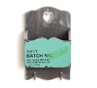 Ralondbey Caja de pared decorativa vintage de madera para colgar en la pared con ganchos, organizador de bolsillo de pared para decoración de oficina y hogar