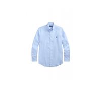 Blue Camisa de lino Custom Fit L
