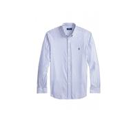 Blue Camisa de popelina con rayas Custom Fit L