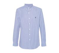 Ralph Lauren - Camisa de Popelina Ajustada con Rayas - Shirts - Hombre - Azul - M -