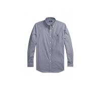 Ralph Lauren - Camisa de Popelina Elástica con Cuadro Vichy Custom Fit - Shirts - Hombre - Azul - S -