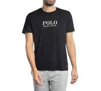 Ralph Lauren Camiseta de hombre negra informal con estampado de logotipo L