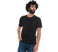 Ralph Lauren Firma Camiseta, Negro, XL para Hombre