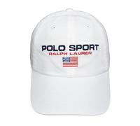 Ralph Lauren Gorra deportiva de béisbol, color blanco, talla única