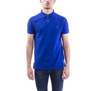 Ralph Lauren Mod. 710795080 Polo Piqué Mangas Cortas Slim Fit Hombre Azul L