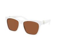 Ralph Lauren Mujer Ralph Lauren RL8212 THE RICKY II 605573 Gafas de sol Acetato Blanco Marrón Cuadrada Normal