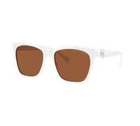 Ralph Lauren Mujer Sunglass RL8212 The Ricky II - Color del Marco: Blanco Roto, Color de la Lente: Marrón