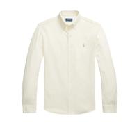 Ralph Lauren - Off-White Polo Camisa de Punto de Manga Larga - Shirts - Hombre - Blanco - 2XL -