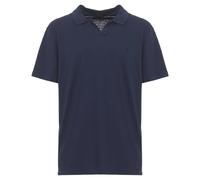 Blue Polo de algodón y lino Standard Fit M