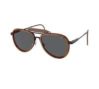Ralph Lauren Hombre RL7080Q THE ROADSTER 9304B1 Gafas de sol Metal Marrón Gris Piloto Normal